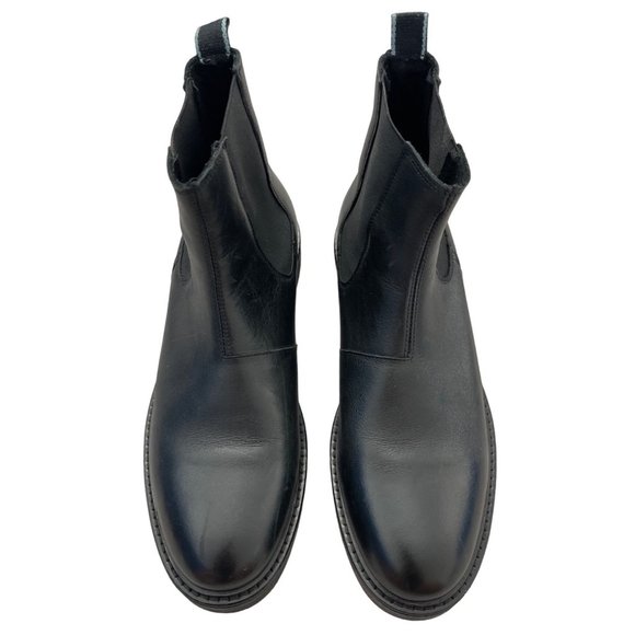 Shoe the Bear Copenhagen Black Leather Holloway Chelsea Boots Mens 40‎ 7.5 $210 - Picture 5 of 12